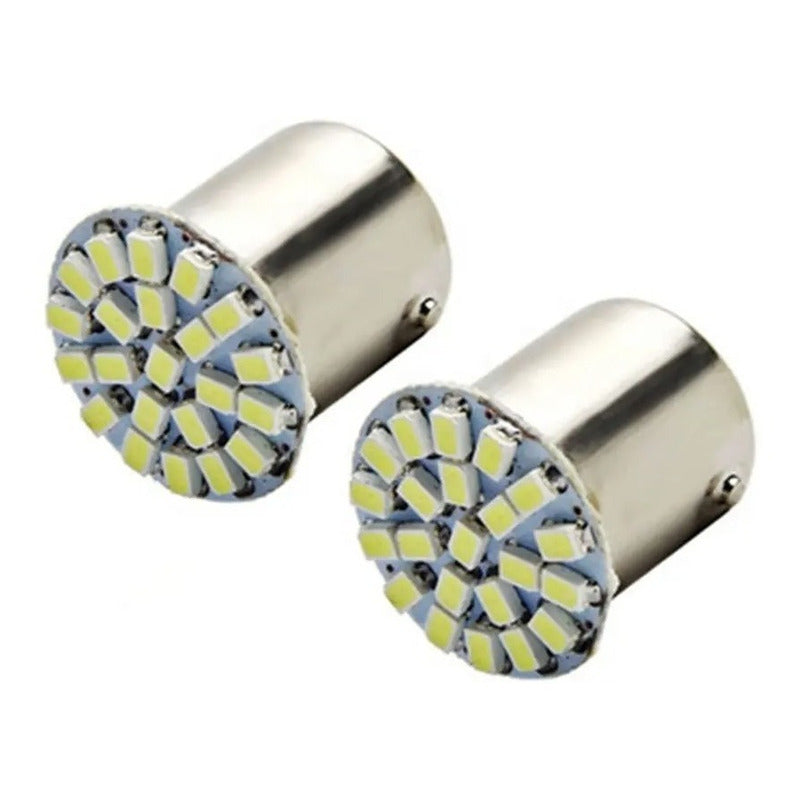 Par Led Foco Direccional T20 3014 22smd 1156 Ba15s Sin Error