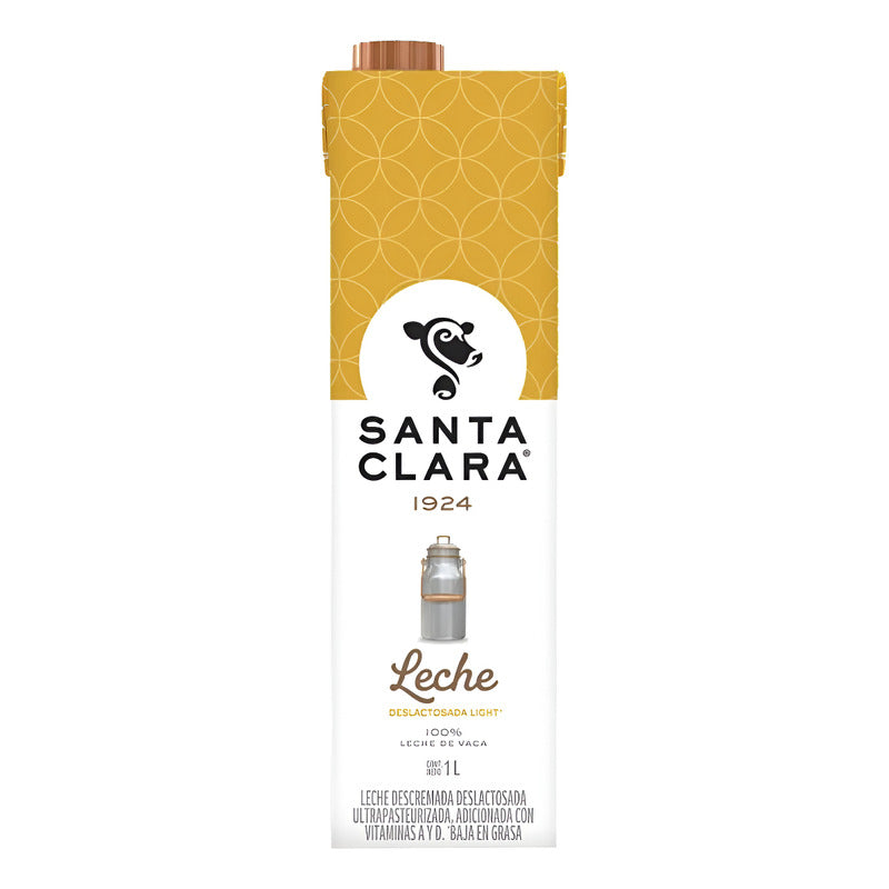 Leche De  Vaca Uht Santa Clara Deslactosada Light 1l - Eurotruck Mexico