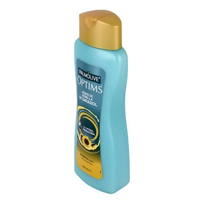 Shampoo Palmolive Optims Aceite De Semilla De Girasol 2 En 1 Con Vital Keratina 1 Litro - Eurotruck Mexico