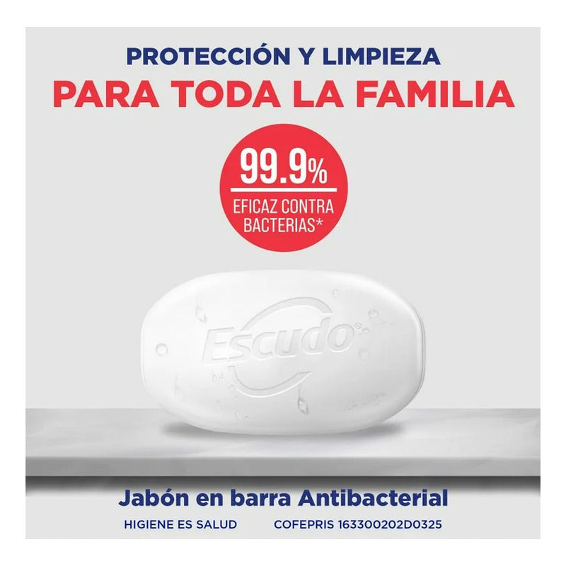 Jabon En Barra Escudo Antibacterial 135 Gr
