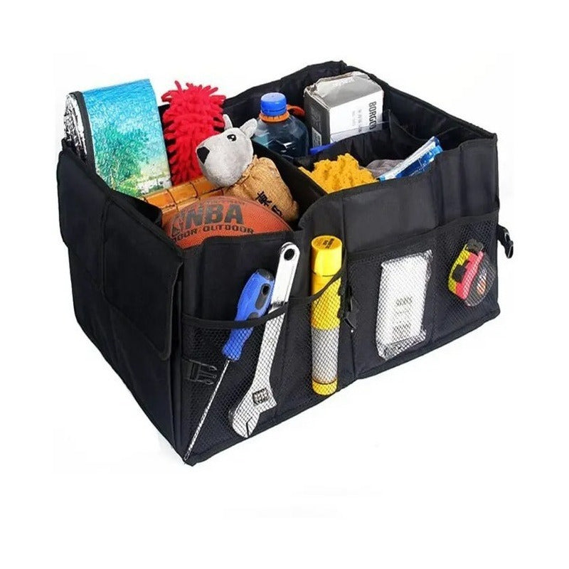 Organizador Bolsa Maletero Para Auto Plegable Gran Capacidad Negro Liso