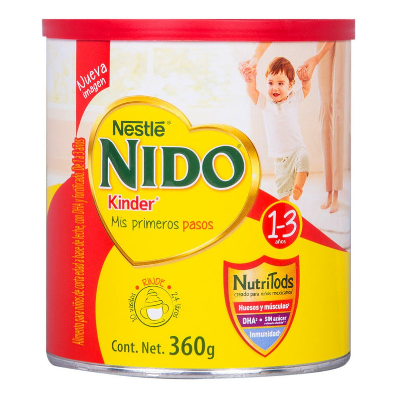 Leche De Fórmula En Polvo Nestlé Nido Kinder Lata De 360g +1