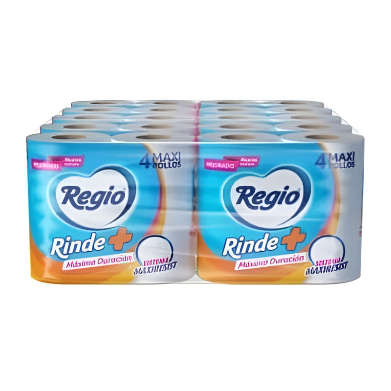 Papel Higiénico Regio Rinde Más Fuxion, 4 Rollos Color Blanco - Eurotruck Mexico