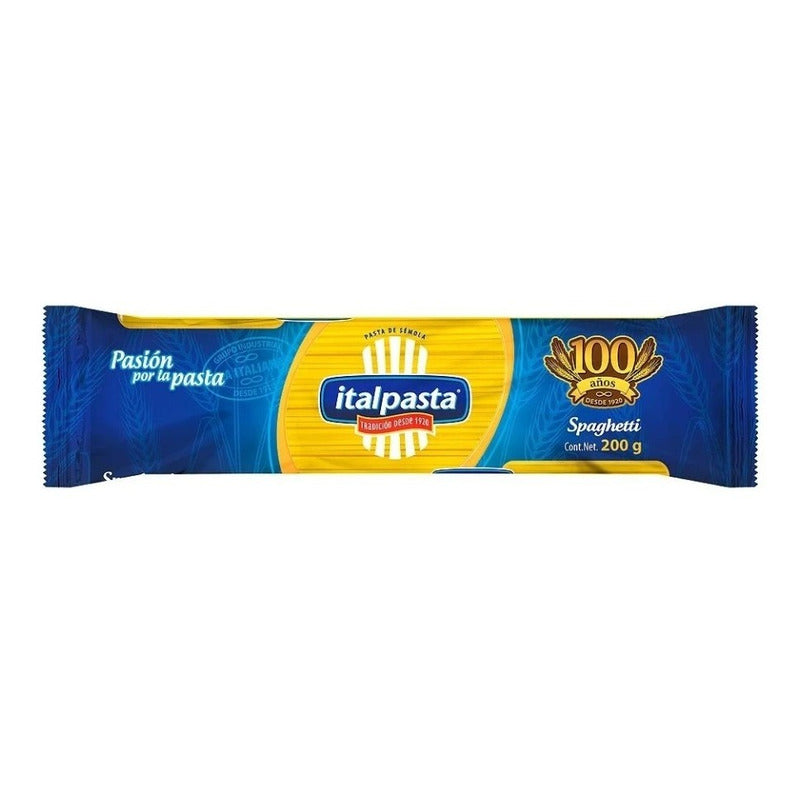 Caja Spaghetti Italpasta 200 Gr Pasta Para Sopa 20 Pz