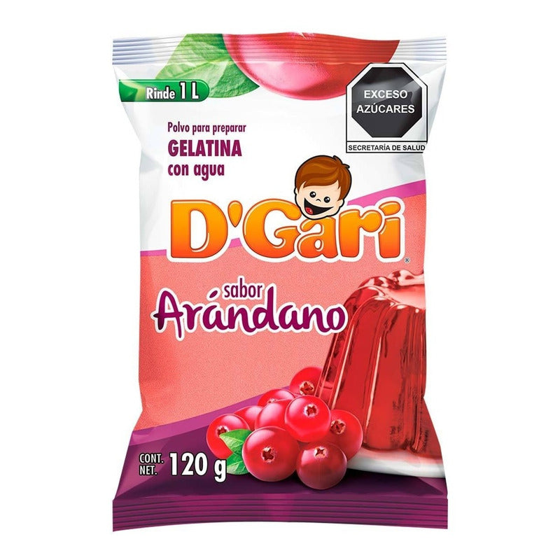 Gelatina En Polvo D-gari Agua Sobre Sabor Arandano 120 Gr - Eurotruck Mexico