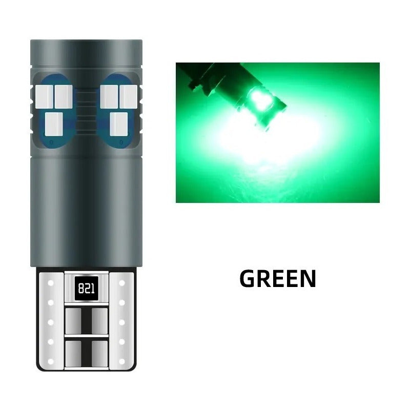 Par Foco Luz Led T10 Pellizco Canbus Iluminacion W5w 18smd