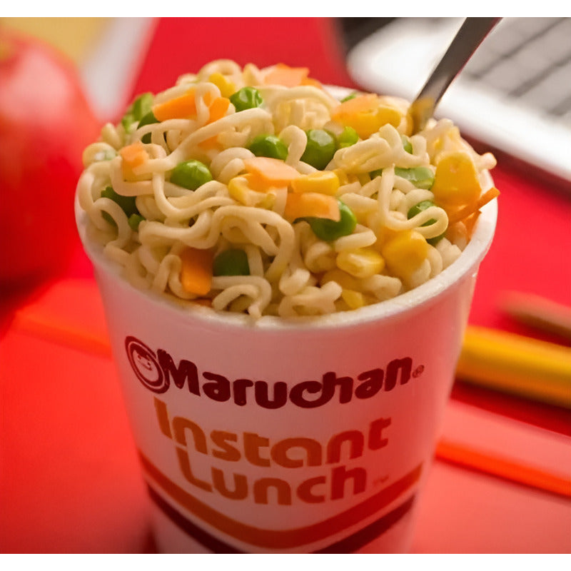 Caja Sopa Instantánea Maruchan Camarón Y Chile Piquín 12 Pz