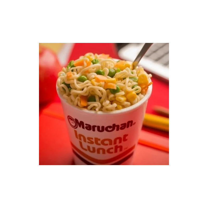 Caja Sopa Instantánea Maruchan Camarón Y Chile Piquín 12 Pz