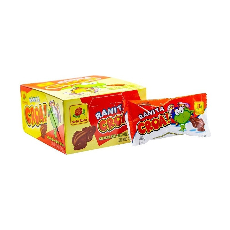 De La Rosa Ranita Croa Chocolate - Cereal Inflado 12 Pz 192g - Eurotruck Mexico