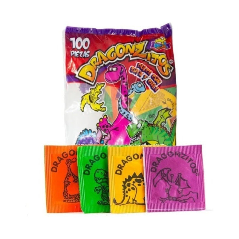 Dragonzitos Dulce Con Soya Y Chile Bolsa Con 100 Piezas - Eurotruck Mexico