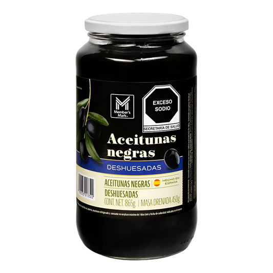 Aceituna Negra Deshuesadas 865g Members Mark - Eurotruck Mexico