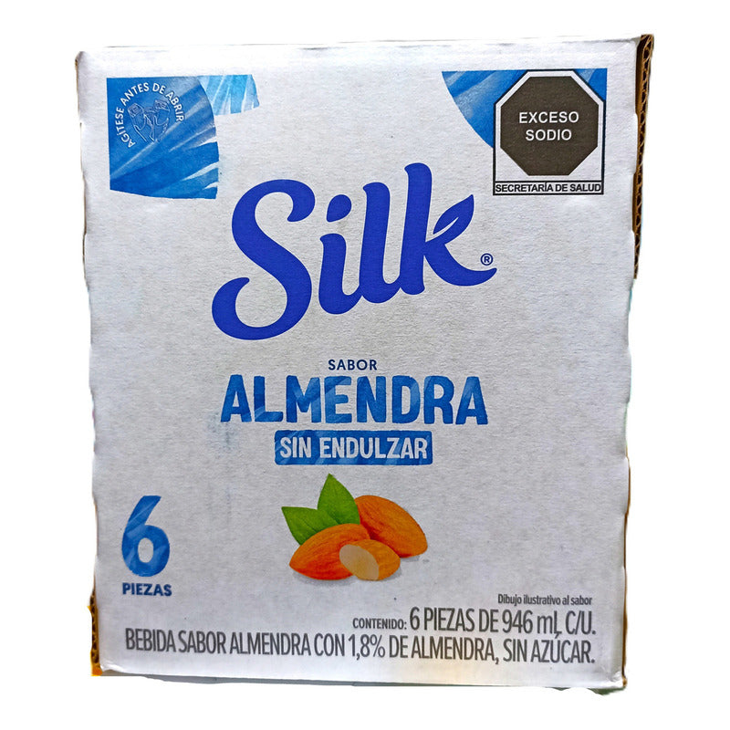Leche De Almendra Silk Sin Azucar Original 6 Pzs De 946 Ml - Eurotruck Mexico