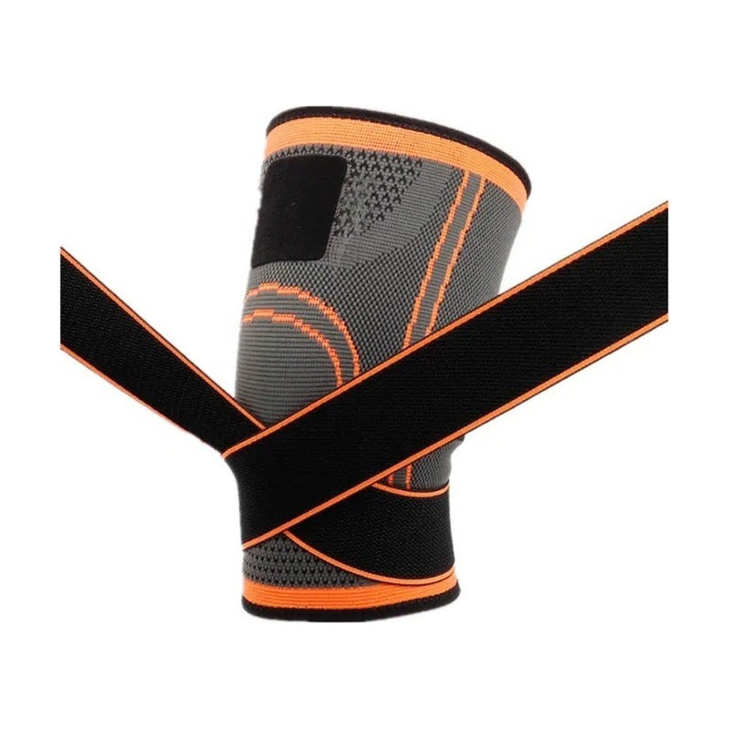 1 Par Rodilleras Deportivas De Compresion Para Gym Elasticas Color Naranja Talla Xl (extra Grande)
