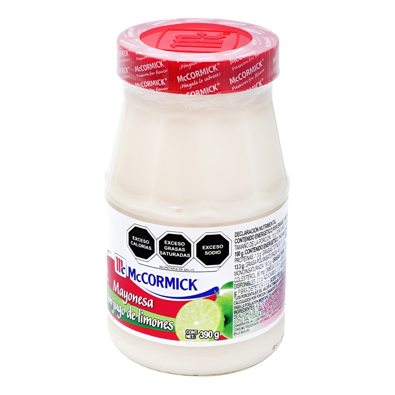 Mayonesa Con Jugo De Limón 390 Gr Mccormick