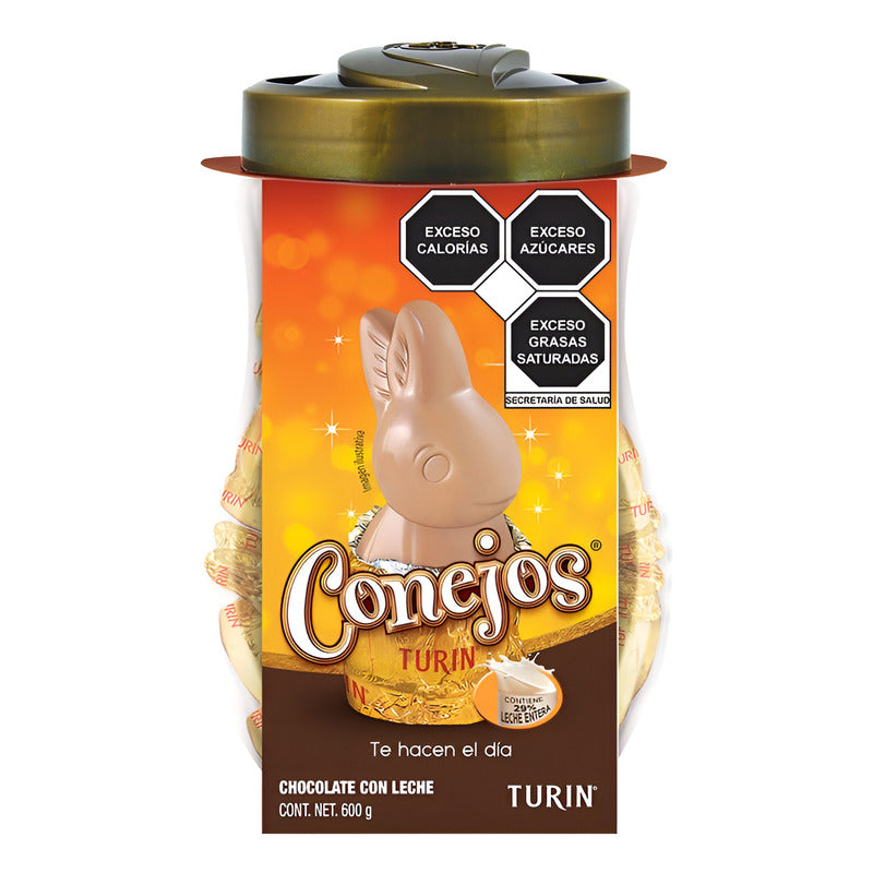 Pack X30 Conejos Turín Chocolates Con Leche Vitrolero 600g - Eurotruck Mexico
