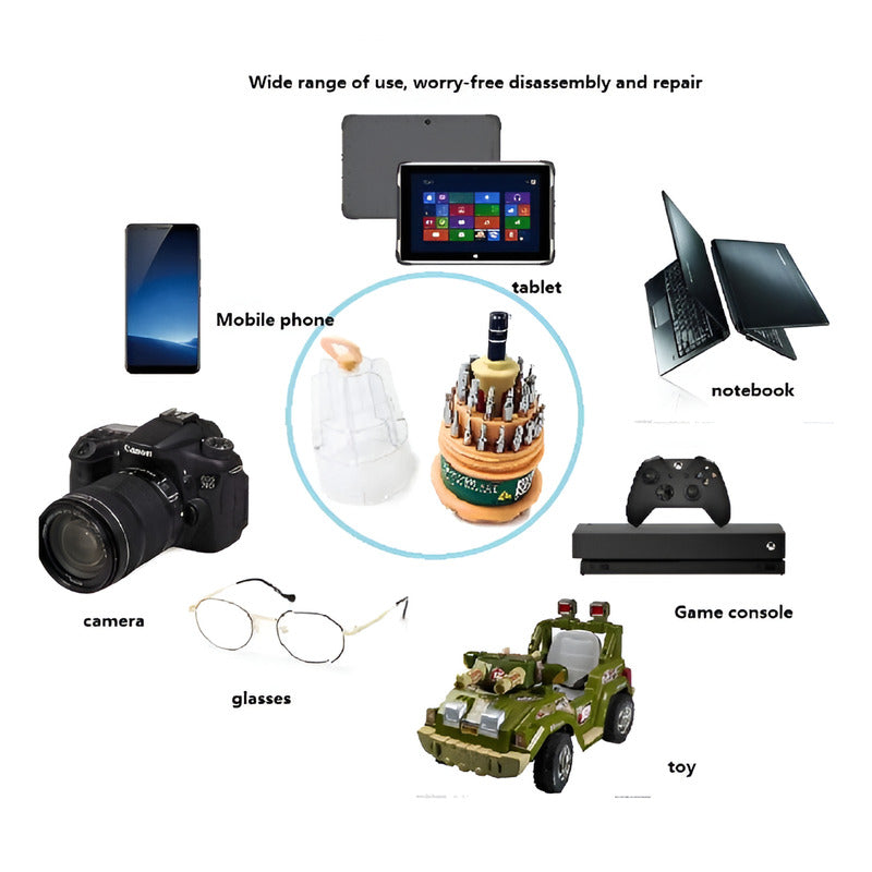 Kit Herramientas Broca Y Dados Para Destornillador Portatil