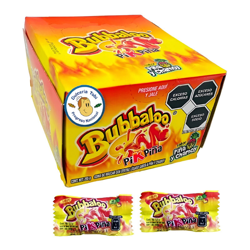 Chicle Bubbaloo Sabor Pikpiña Goma De Mascar Caja 47pz Dulce - Eurotruck Mexico