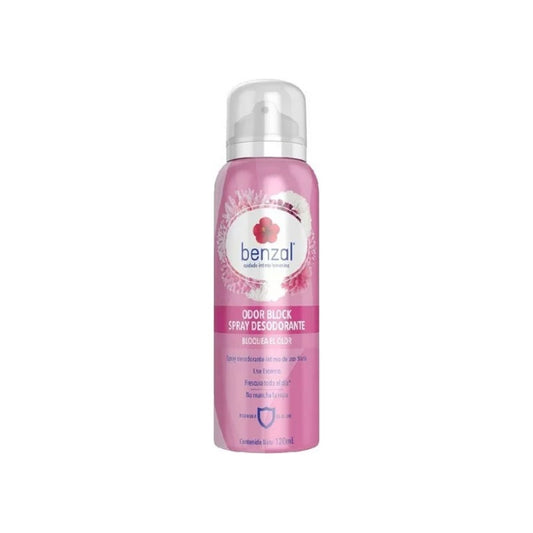 Desodorante Íntimo Benzal Odor Block En Spray De 120ml Floral