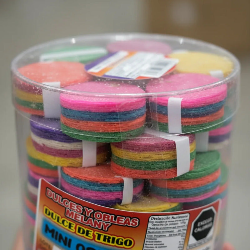 Dulces Y Obleas Melany Mini Ostia 48pz