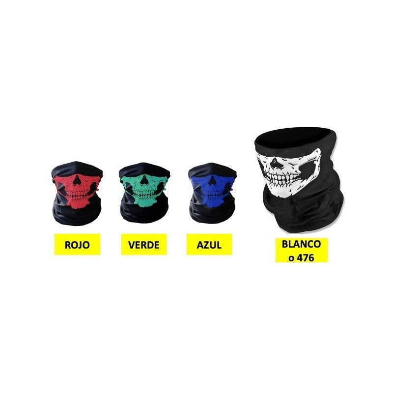 1 Bandana Mascara Bufanda Moto Tactico +200modelos Italika Multicolor Estampado