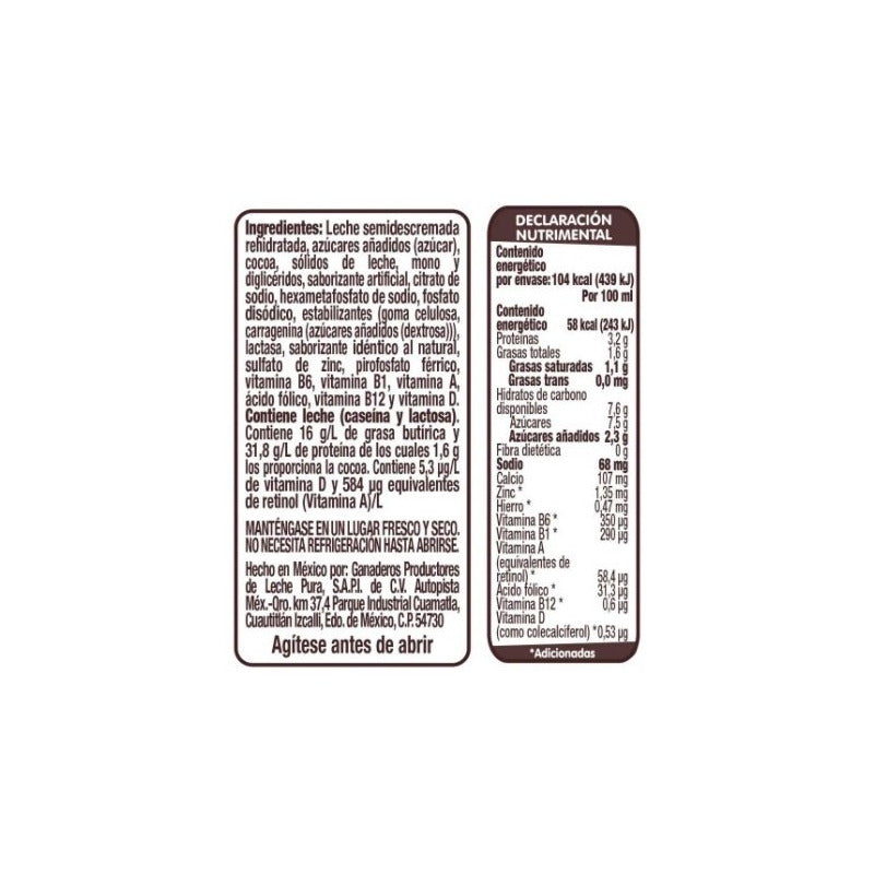 Leche Alpura Vaquitas Sabor Chocolate Chocopower 200 Ml - Eurotruck Mexico