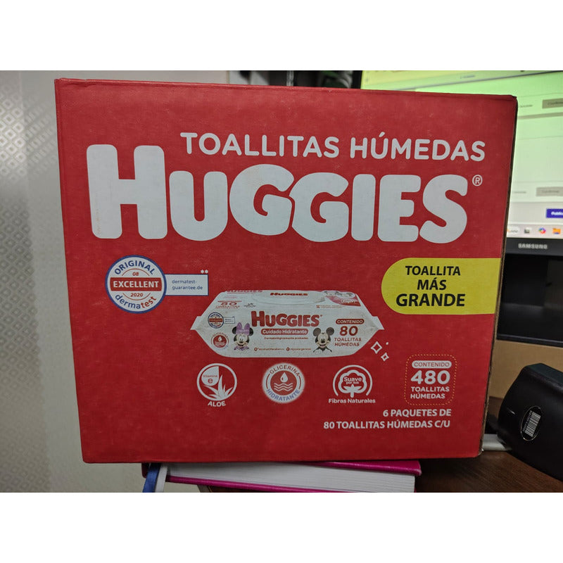 Toallitas Húmedas Huggies Cuidado Hidratante 6 Paquetes Osh