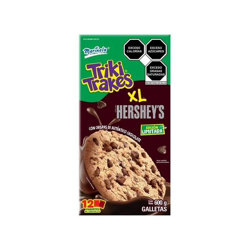 Galletas Marinela Triki Trakes Xl Hersheys 12pz 600gr