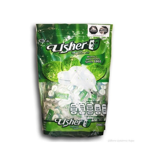 Dulce Caramelo Usher Sabor Yerbabuena 2 Pastllas 100 Piezas - Eurotruck Mexico