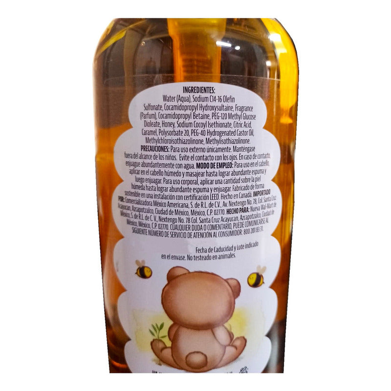 Shampoo De Miel Para Bebe Y Niños Honey 3 En 1 Members Mark 946 Ml