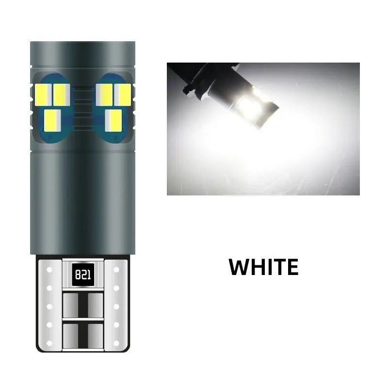 Par Foco Luz Led T10 Pellizco Canbus Iluminacion W5w 18smd