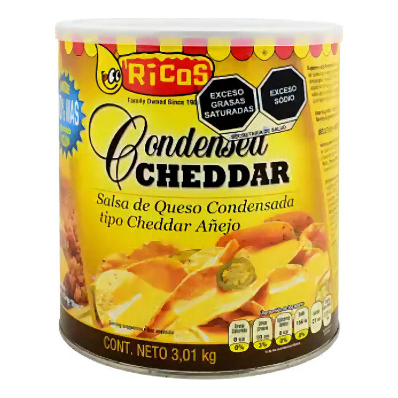 Queso En Lata Cheddar Ricos Para Nachos Condensado 3.03 Kg - Eurotruck Mexico