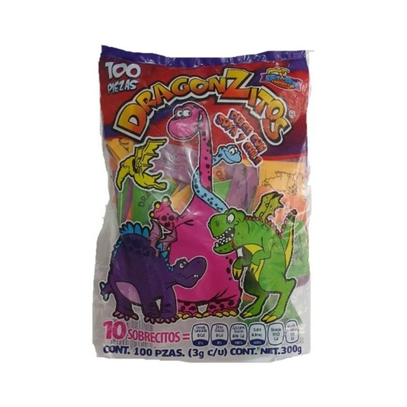 Dragonzitos Dulce Con Soya Y Chile Bolsa Con 100 Piezas - Eurotruck Mexico