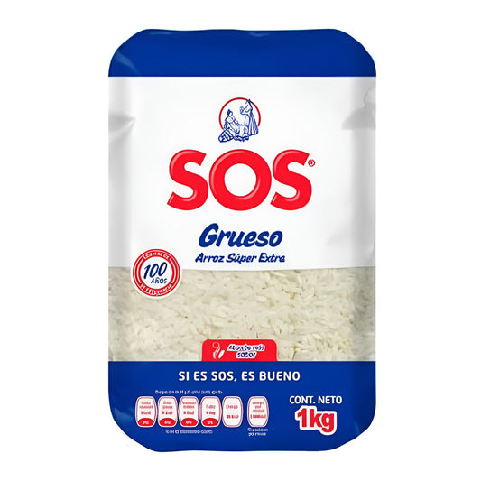 Arroz Para Cocinar Sos 1 Kg Grano Grueso Blanco Super Extra - Eurotruck Mexico