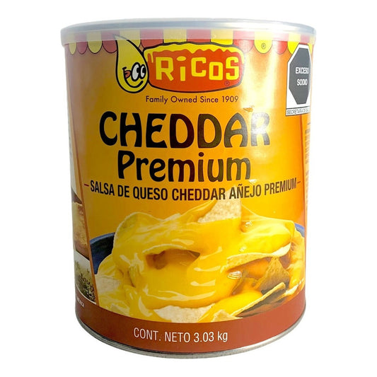 Queso En Lata Cheddar Ricos Para Nachos 3.03 Kg Cinepolis - Eurotruck Mexico