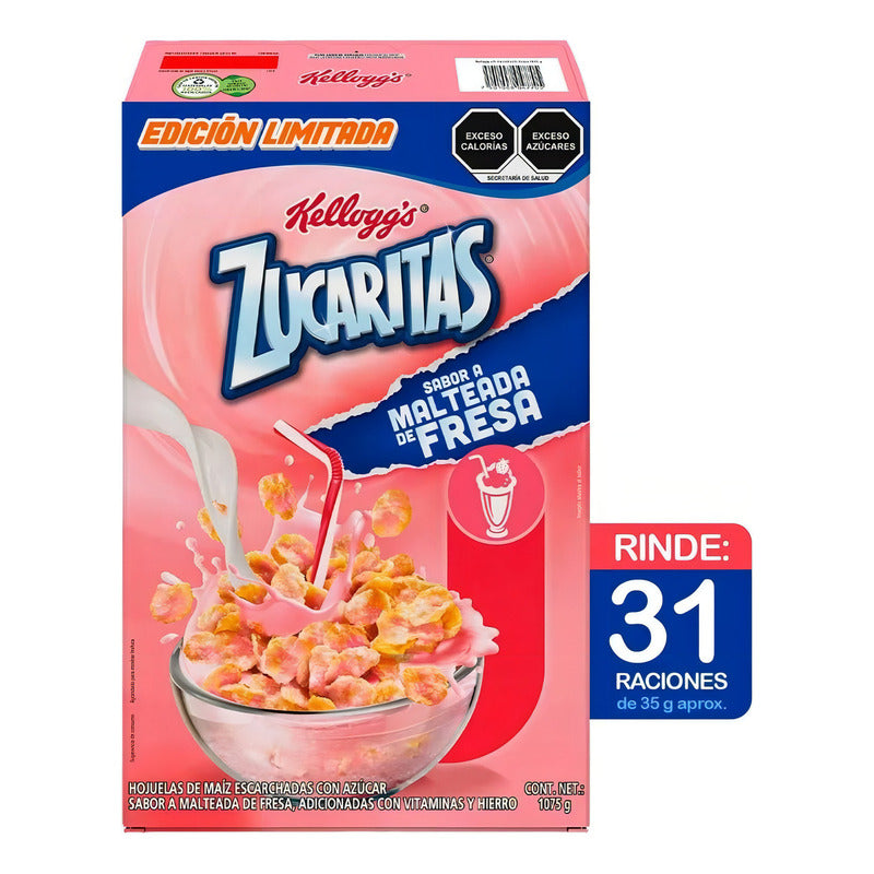Cereal Kelloggs Zucaritas Malteada De Fresa 1.075 Kg - Eurotruck Mexico