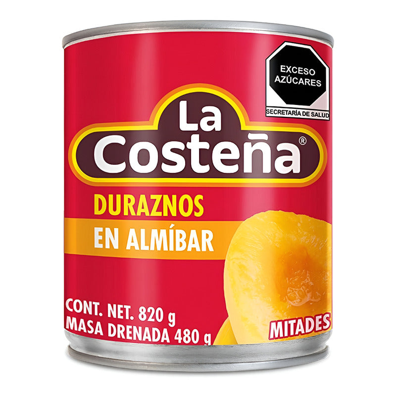 Duraznos En Mitades En Almibar La Costeña 820g - Eurotruck Mexico