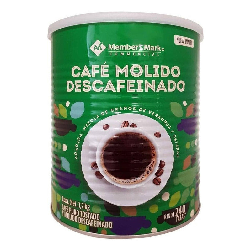 Café Tostado Y Molido Member's Mark Descafeinado De 1.2 Kg - Eurotruck Mexico
