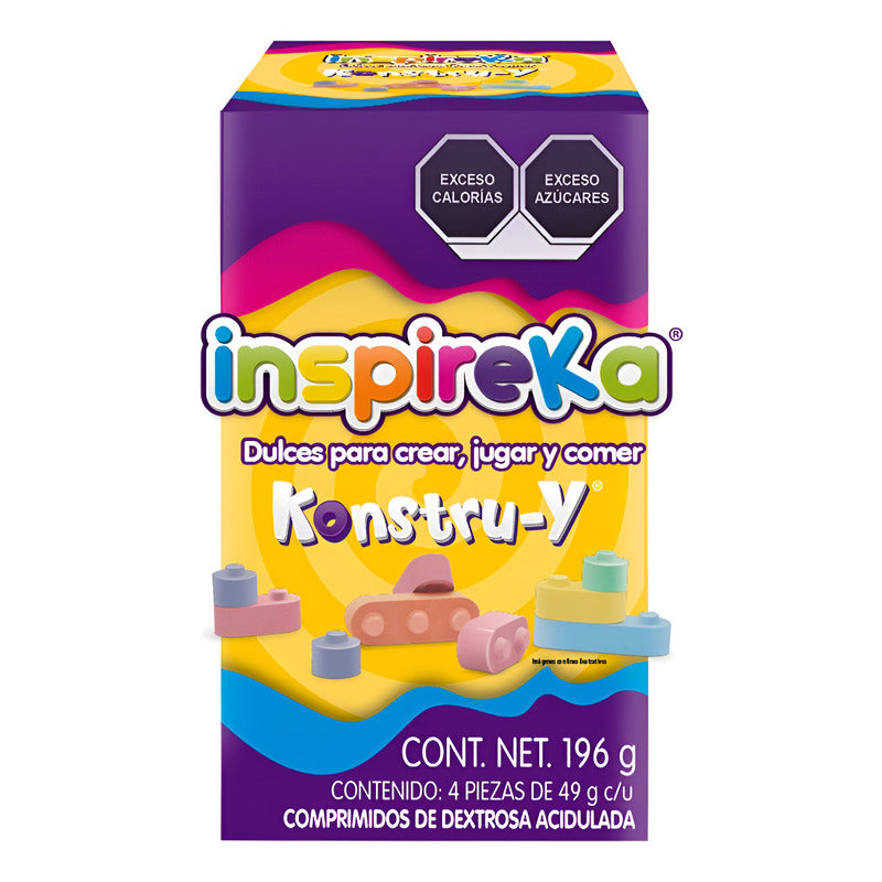 Pack X4 Inspireka Konstru-y Sonric's Dulces 196g - Eurotruck Mexico