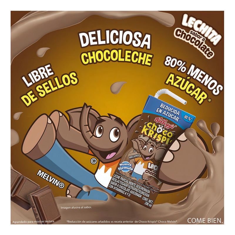 Leche Deslactosada Kellogg's Choco Krispis Chocolate 200ml