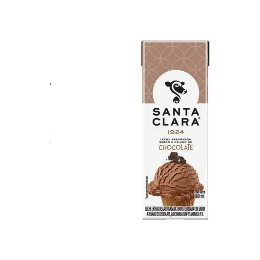Leche Saborizada Santa Clara Sabor Helado De Chocolate 180ml
