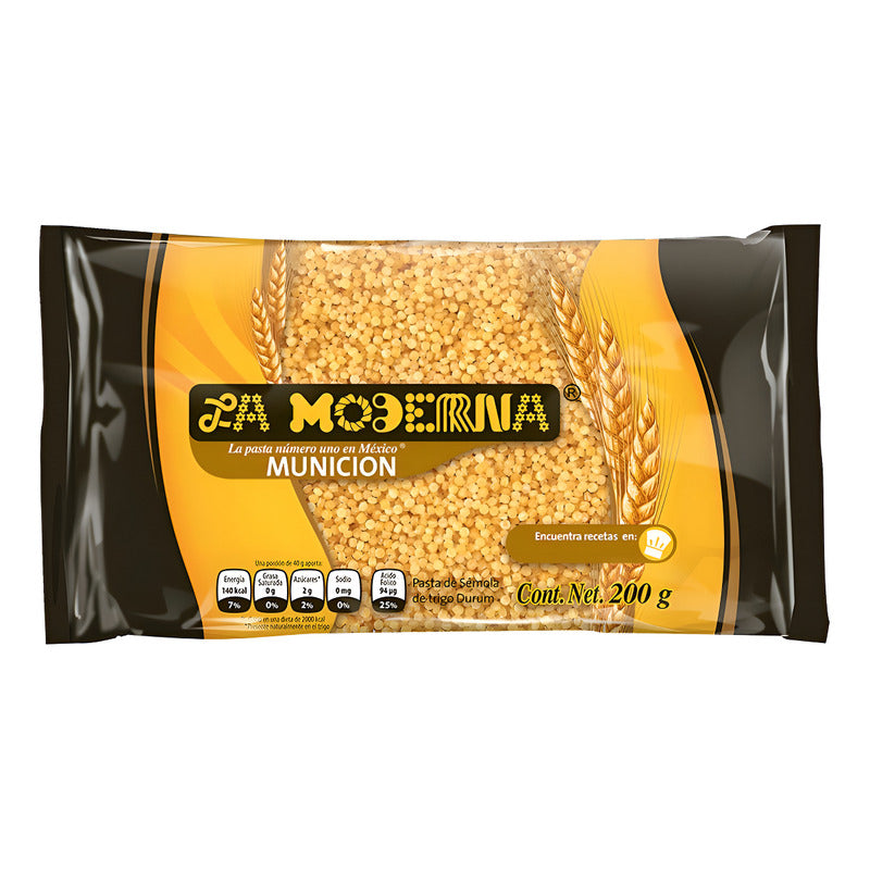 Sopa La Moderna Munición Pasta De Sémola De Trigo Durum 200g - Eurotruck Mexico