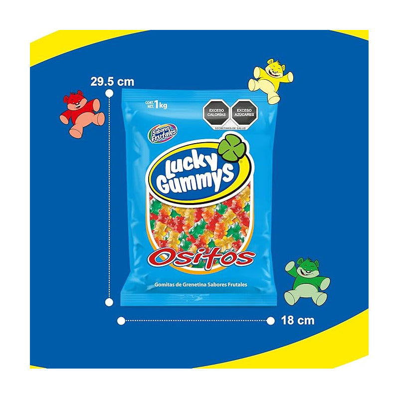 Lucky Gummys Ositos Gomitas De Frutas 1kg - Eurotruck Mexico