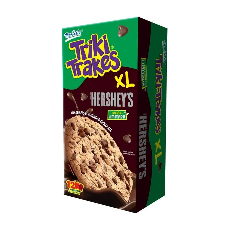 Galletas Marinela Triki Trakes Xl Hershey S 12pz De 50g