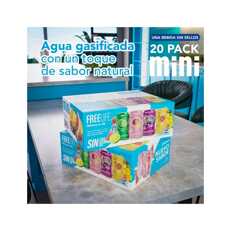Agua Gasificada Freelife Multisabor 20 Pzas De 237 Ml C/u - Eurotruck Mexico