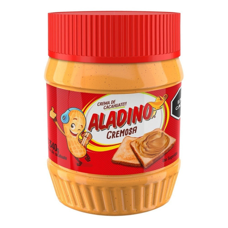 Crema De Cacahuate Aladino Untable 340 Grs.