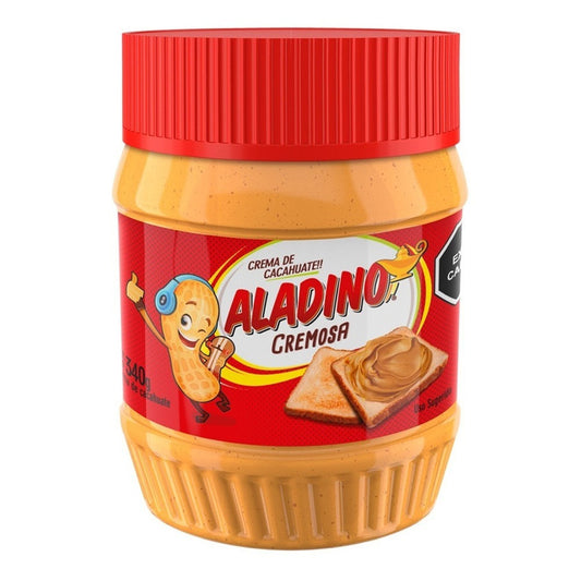 Crema De Cacahuate Aladino Untable 340 Grs.