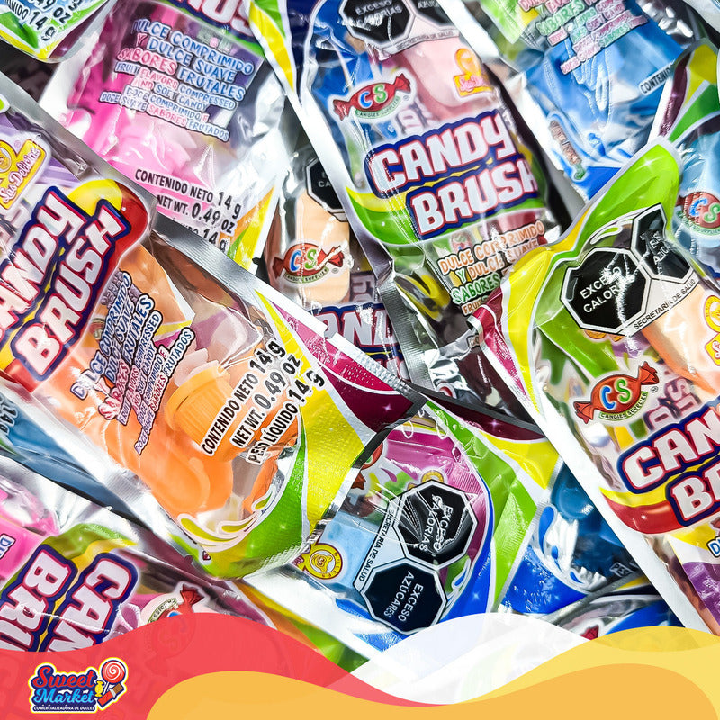 Candy Brush Dulce Con Sabores Frutales 24 Pzs Las Delicias - Eurotruck Mexico