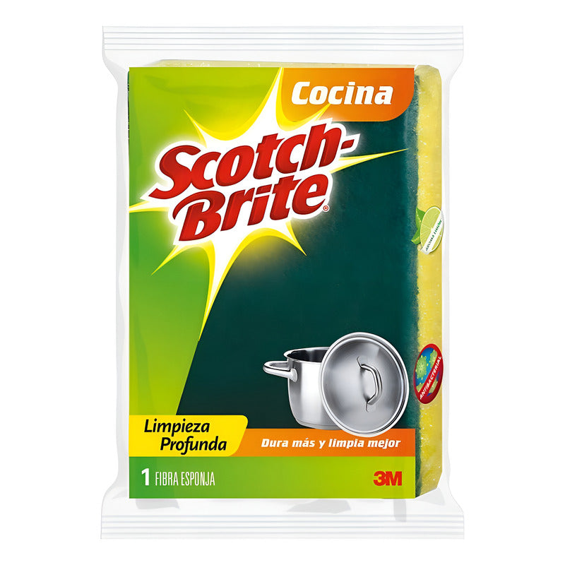 Fibra Esponja Verde Scotch Brite 3m Limpieza Profunda 6x10cm Verde Oscuro - Eurotruck Mexico