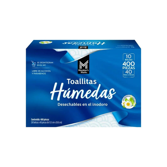 Toallitas Humedas Para Inodoro Members Mark 400 Piezas