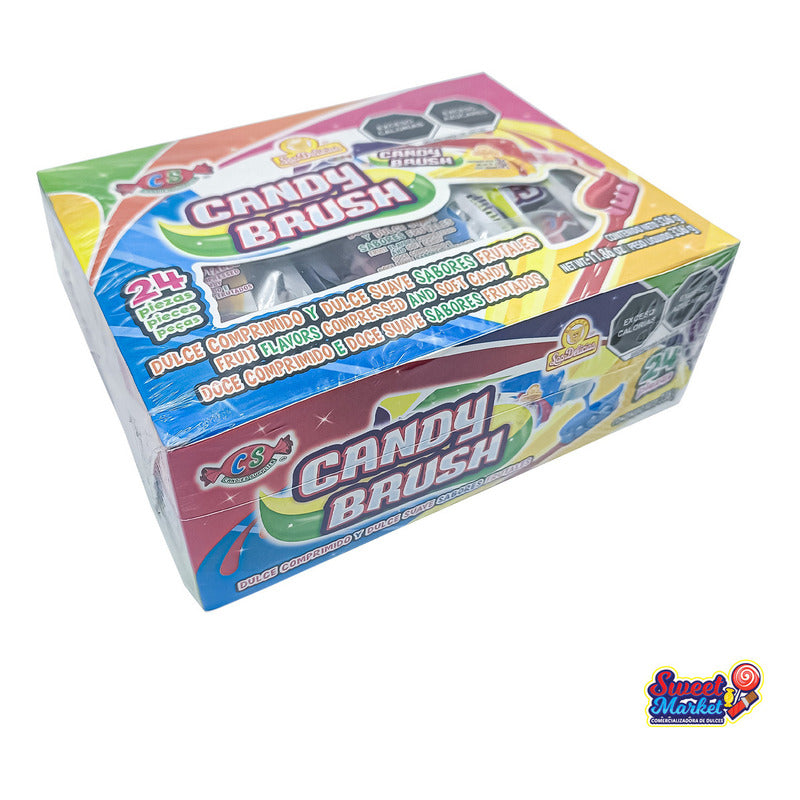 Candy Brush Dulce Con Sabores Frutales 24 Pzs Las Delicias - Eurotruck Mexico